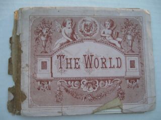 The World - Vintage C.  1900 Travel Foldout Postcards Booklet - Assorted Cities