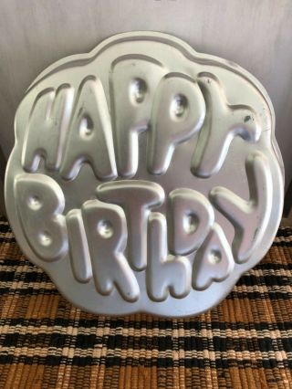 Wilton Vintage “happy Birthday” Cake Pan Aluminum