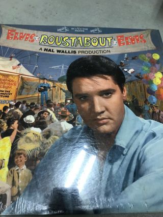 Vintage Elvis Presley Vinyl Record 1965 Roustabout: The Movie.