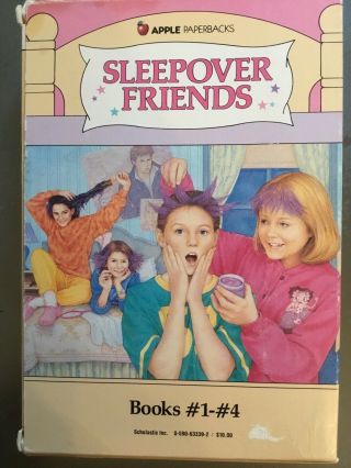 Sleepover Friends 4 Book Box Set Apple Paperbacks 1988 Soft Cover Vintage