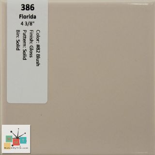 Mmt - 386 Vintage Ceramic Ft Tile 82 Blush Glossy Solid