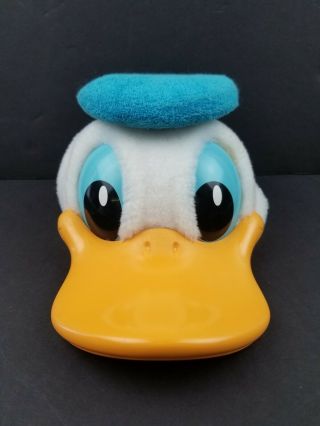 Vintage Disney Donald Duck Plush Snapback Hat Mesh Molded Bill 3d Brand 80 