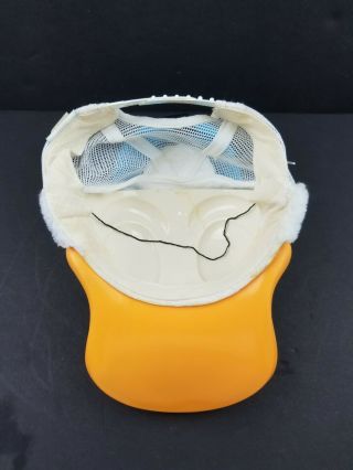 Vintage Disney Donald Duck Plush Snapback Hat Mesh Molded Bill 3D Brand 80 ' s 7