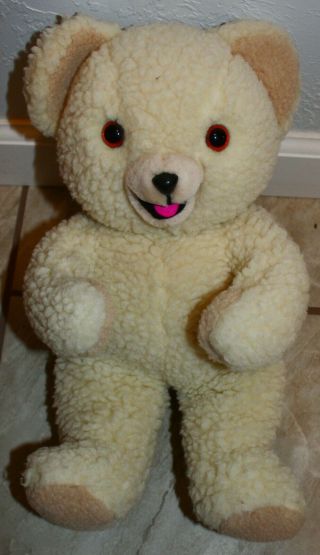 Snuggle Bear Plush Stuffed Toy 15 " Tall Vintage 1985 Lever Brothers Russ Berrie