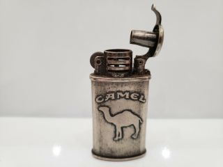Vintage Camel Lift Arm Cigarette Lighter Metal Retro