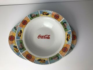 Vintage Coca Cola Dinnerware By Gibson 13”platter And Serving Bowl - Collectible
