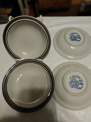 (5) Vintage Salem Georgetown Stoneware Dessert Bowls Appear Look