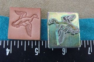 Leather Tools/ Vtg Midas 1 " Stamp 8300 Duck Flying