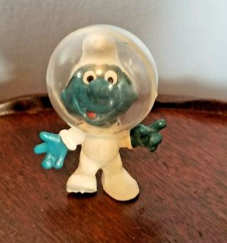Smurfs 20003 Astro Smurf Vintage Figure Astronaut 1969 Moon Landing Schleich Toy