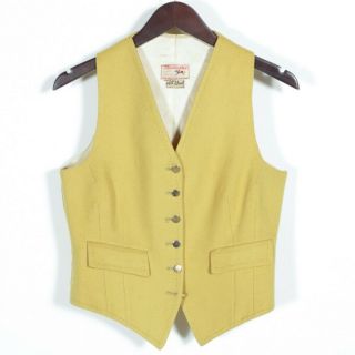 Women’s Vintage Newmarket Wool Flannel Riding/fox Hunting Vest,  36 Chest
