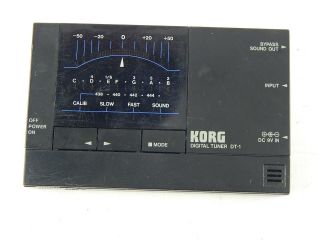 Vintage Korg Dt - 1 Digital Tuner Guitar Bass String Instrument -