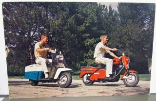 1960 Cushman Scooter Dealer Promotional Post Card Road King Eagle Vintage