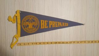 Boy Scouts Of America,  " Be Prepared ",  Vintage Pennant,  Souvenir