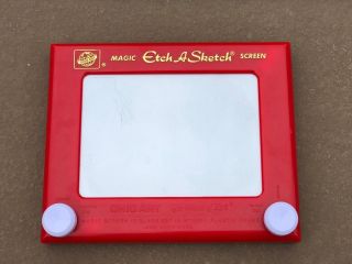 Vintage Red Etch - A - Sketch Ohio Art The World Of Toys 505 Classic Drawing Toy