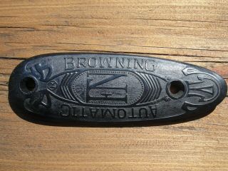 Vintage Browning Automatic Shot Gun Butt Stock Plate