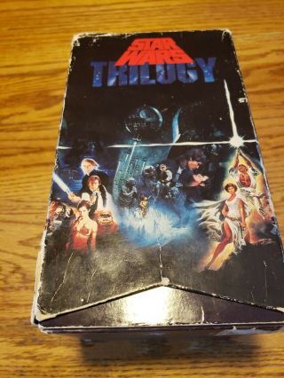 Star Wars Trilogy VHS Box Set 1988 Vintage VHS’s In Plastic - CBS/FOX 3