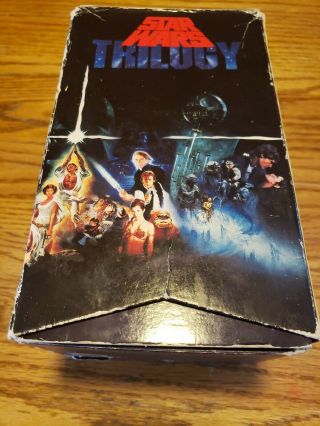 Star Wars Trilogy VHS Box Set 1988 Vintage VHS’s In Plastic - CBS/FOX 5