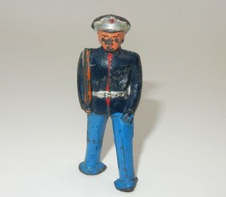 Vintage Barclay Marine Marching At Slope Ww1 Soldier Lead Military Figure