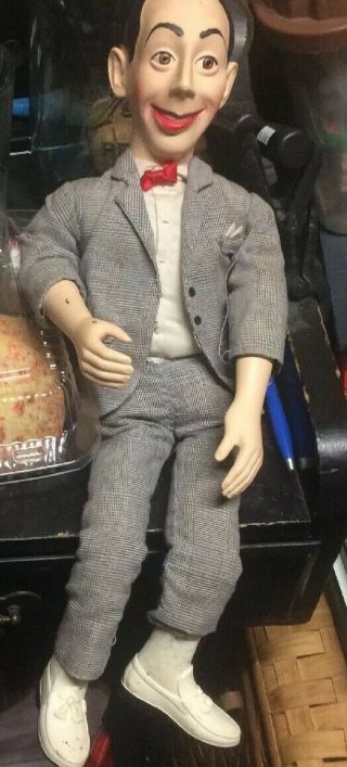 Vintage Talking Pee - Wee Herman Matchbox 1987 Pull String Doll