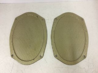 Vintage Metal 6x9 Speaker Grill Cover One Pair Covers