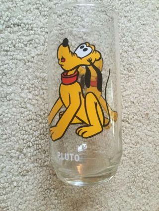 Vintage Pepsi Collector Series Pluto Glass Cups 16 Oz Walt Disney Produc