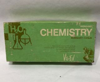 Vintage Vis - Ed Inorganic Chemistry Summary Cards 12th Printing 1983 Science