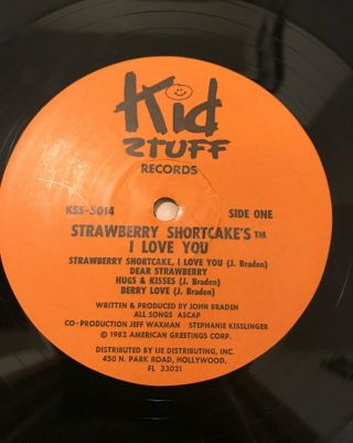 Strawberry Shortcake Record Vinyl LP Vintage 