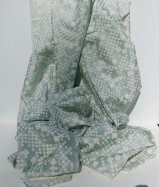 Vintage Mod Silk Bengaline Semi Sheer Renoir Fabric Yardage Geometric 4 Yds 8 "