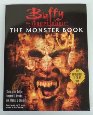 Buffy The Vampire Slayer The Monster Book Vintage 2000 Pocket Softcover Book