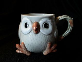 Vintage Fitz And Floyd Owl Tea Or Coffee Cup 3 1/2 Inches