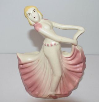 Vintage Hull Pottery Lady Planter Figurine