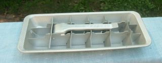 Vintage 11 " Presto " Magic Touch " Aluminum Ice Cube Tray With Release Handle