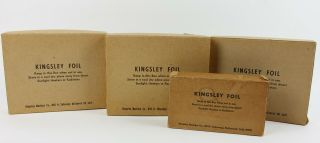 Kingsley Vintage Hot Foil Stamping Machine Set Of 4 Accessory Boxes Only
