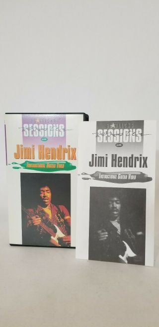 Jimi Hendrix Starlicks Sessions Instructional Guitar Video Vintage Vhs With Book