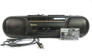 Quasar - Gx370 Vintage Stereo Am/fm Radio Cassette Player Recorder Boombox