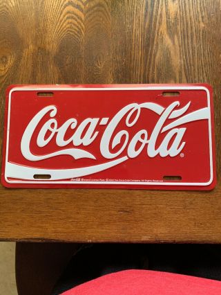Vintage Coca Cola License Plate 1990s 2