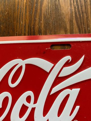 Vintage Coca Cola License Plate 1990s 3
