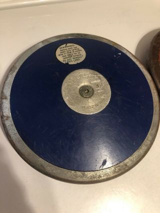 Nelco Olympic Discus 1 K Kilo Blue Vintage,  Stackhouse Red 1k 2