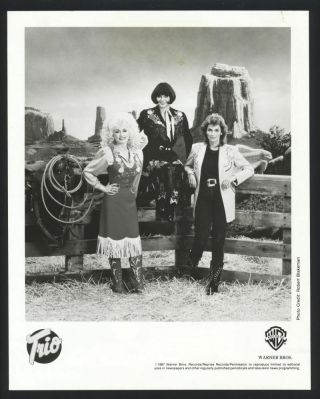 1987 Dolly Parton,  Linda Ronstadt & Emmylou Harris Trio Vintage Photo