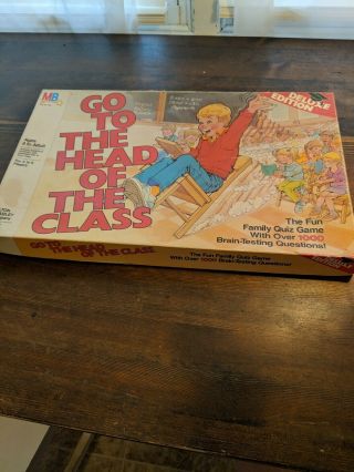 Vintage Go To The Head Of The Class Board Game Deluxe Edition Mb 1986