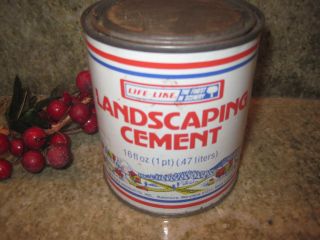 Vintage Life Like 1403 Landscaping Cement 16oz.  Can