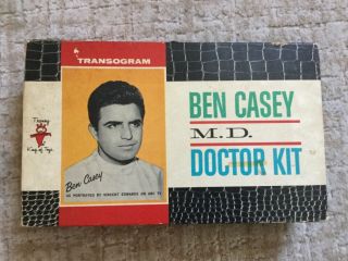 Vintage 1962 Ben Casey M.  D.  Doctor Kit By Transogram Complete