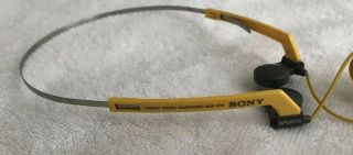 Sony Sports Dynamic Mdr - W10 Stereo Headphones Vintage Sports Yellow