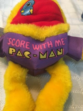 Pac Man Vintage Plush Video Game Score With Me Shirt Knickerbocker 5 "