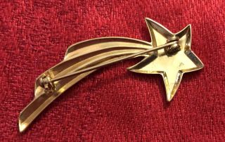 Vintage Avon 1986 Goldtone Shooting Star Pin Brooch 4