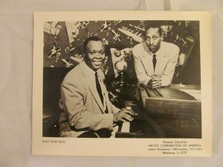 Vintage Baby Doo Duo Leonard Caston Promo Publicity Photo Blues Music