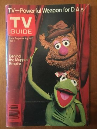 1977 Vintage The Muppets Tv Guide - No Mailing Label - Memphis Edition