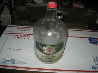 Vintage Canada Dry Root Beer 1 Gallon Syrup Jug With Paper Label