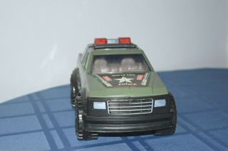 Vintage G.  I.  Joe Pickup Military Police truck 1991 Tonka Tin metal Siren 2