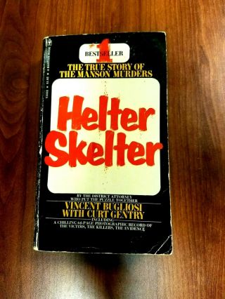Helter Skelter By Vincent Bugliosi Vintage Bantam Books Mass Market Paperback